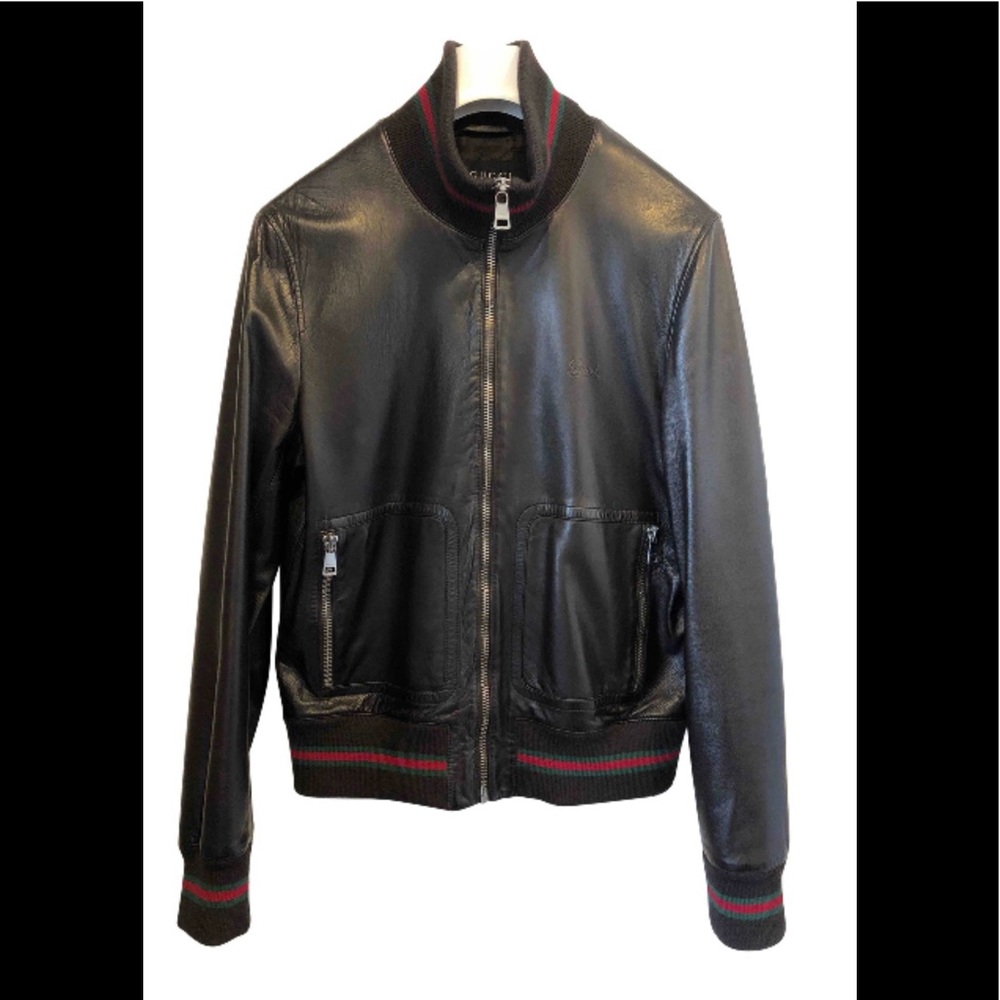 GUCCI Brown Leather Jacket